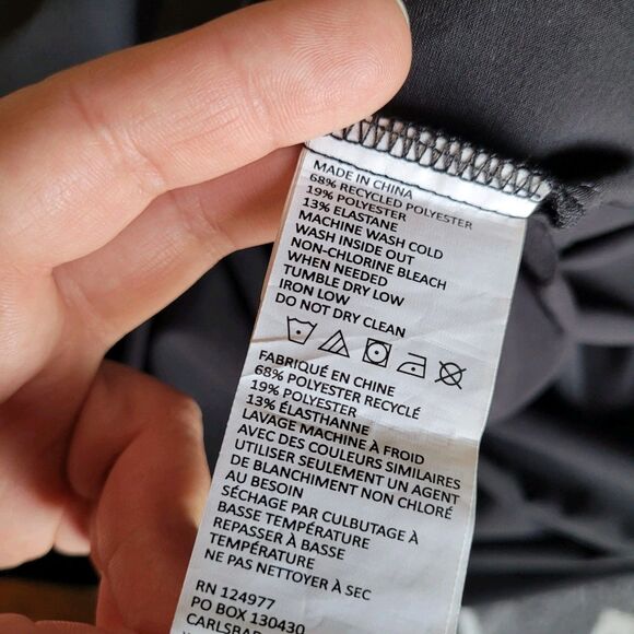 Prana Dress Womens Sz Large Black Norma Mini Pockets Lightweight Travel Outdoor - Picture 6 of 7